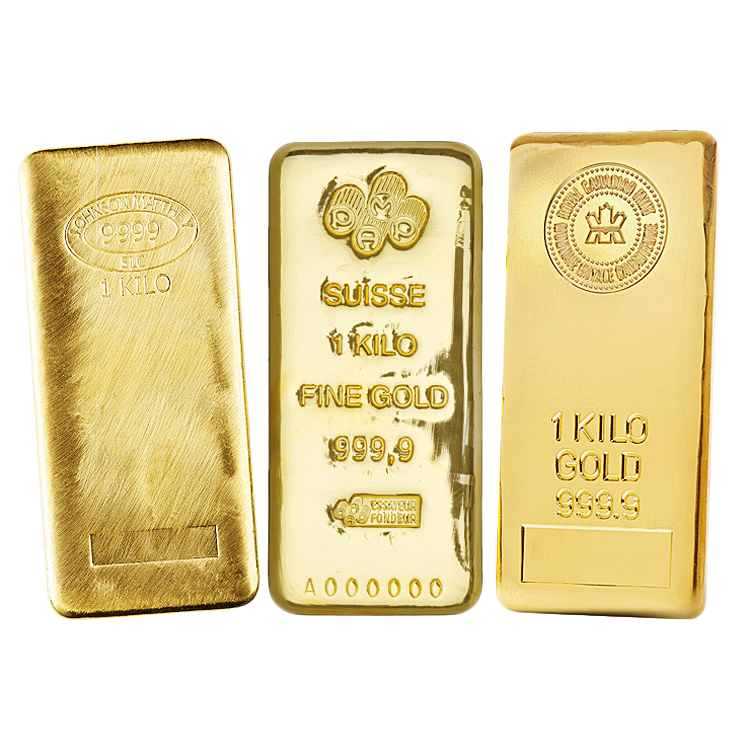 1 Kilo Gold Bar - Various Mints