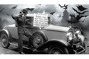 $100 Buy's This Car Great Depression Stock Market Crash Photo 1929