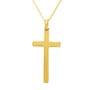 22K Gold Cross Pendant and Chain - Necklace View