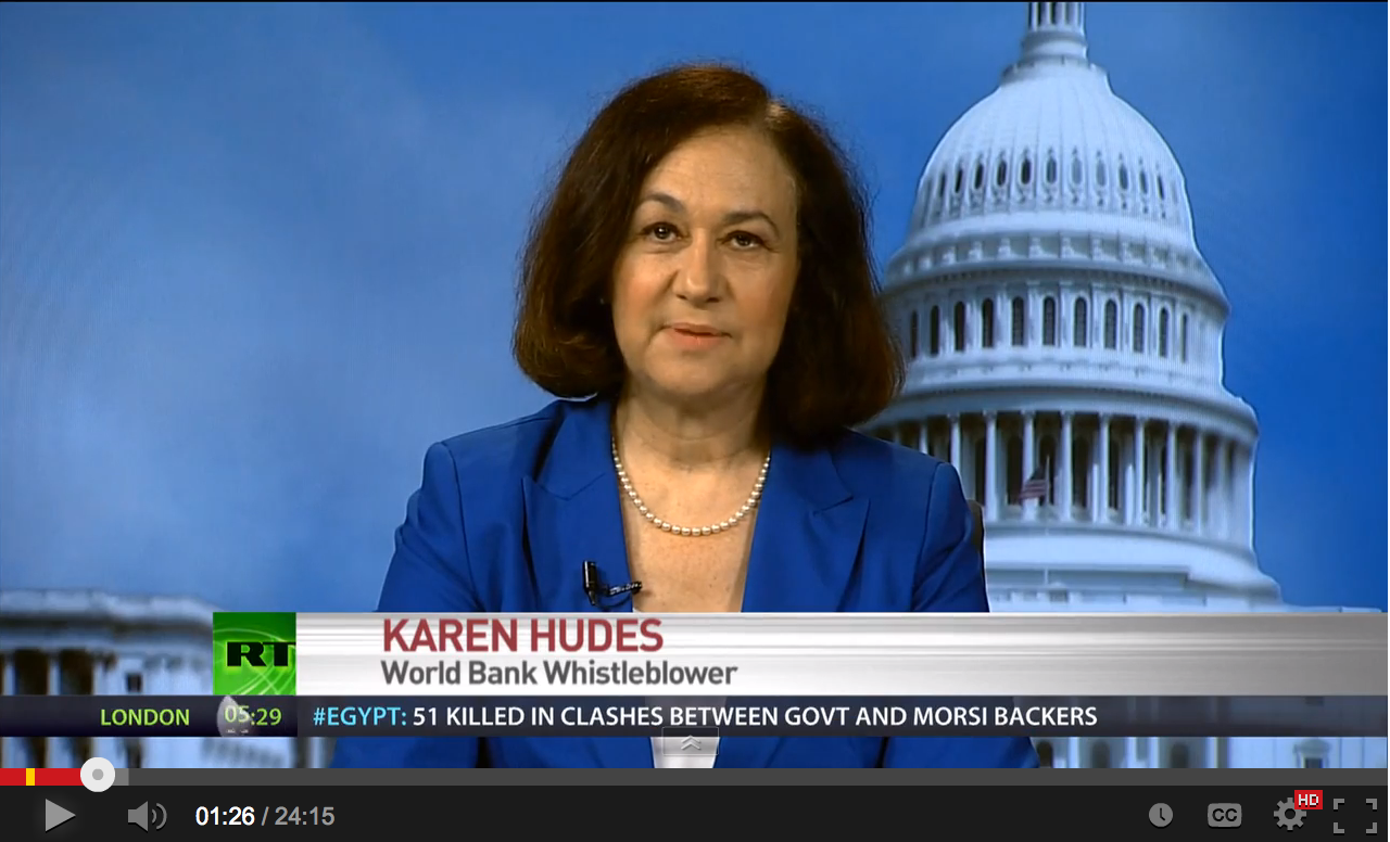 Karen Hudes - \'Dollar valueless, about to crash\' - World Bank whistleblower