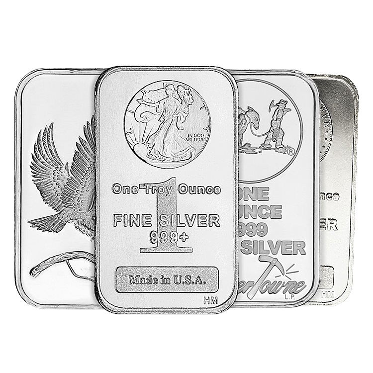 1 oz Silver Bar - Various Mints