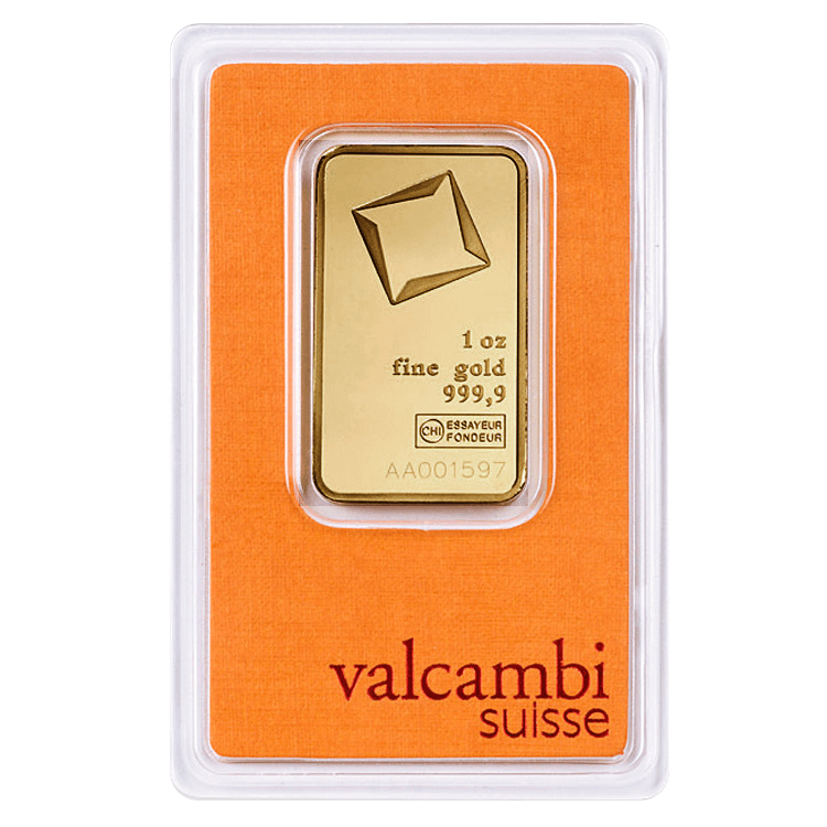 1 oz Gold Valcambi CombiBar Gold