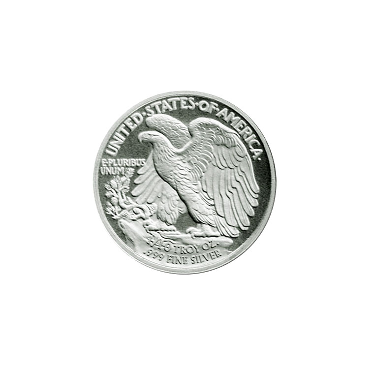 1/10 oz Walking Liberty Silver Round for sale at GoldSilver®