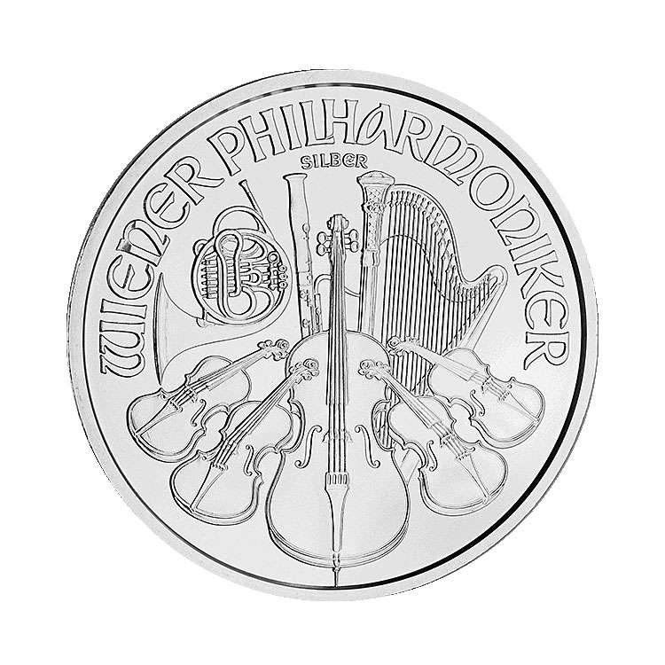 2013 1 Ounce Australian Philharmonic .999 Fine Silver Round In Airtight W/ring 