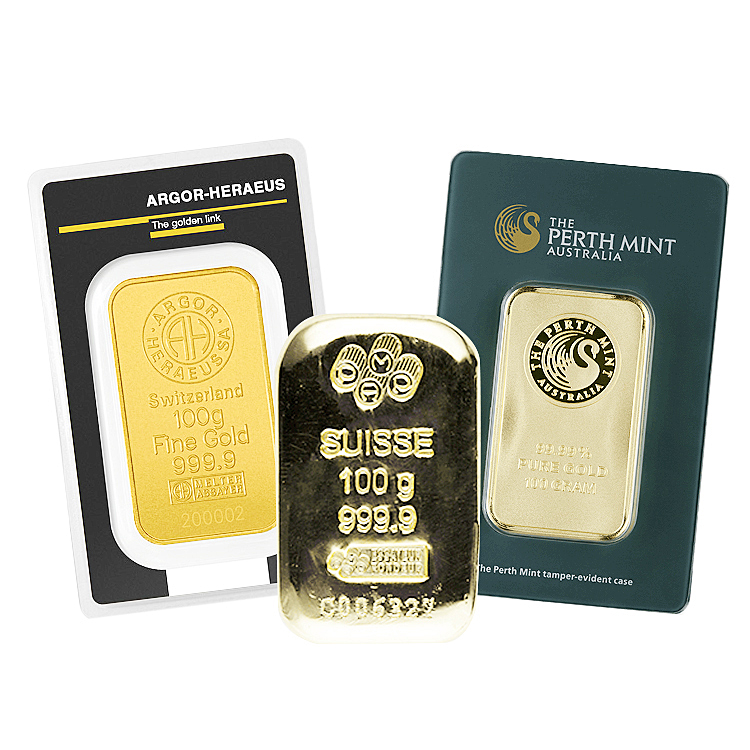 100 gram Gold Bars - Buy Online at GoldSilver.comÂ®