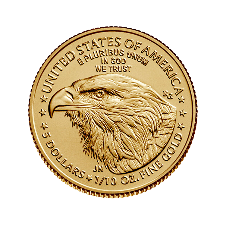 1/10 oz American Gold Eagle Coin (Common Date)