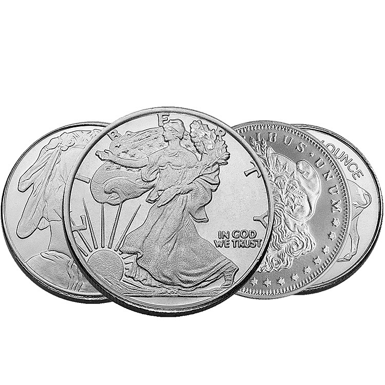 1/2 oz Silver Rounds - Buy Online at GoldSilver.com®