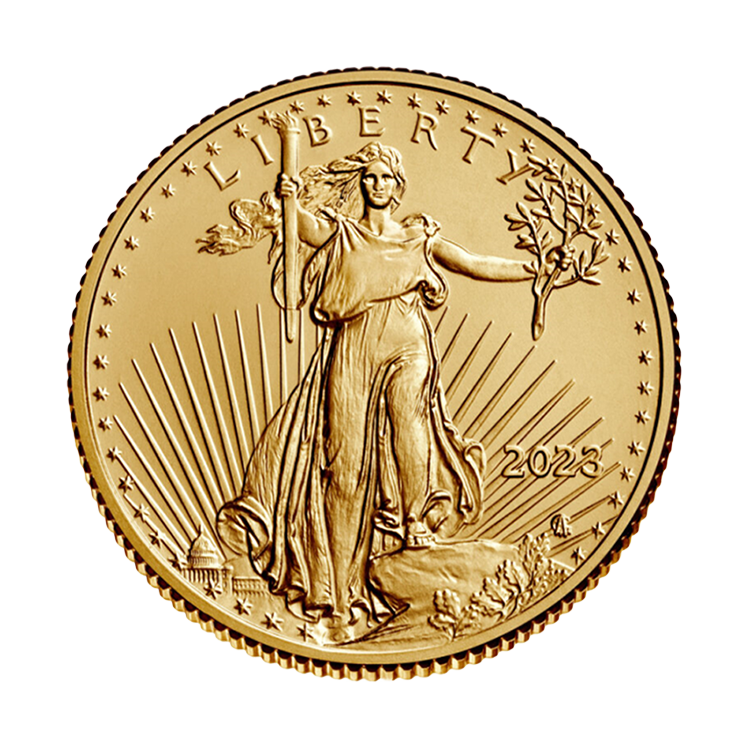 1/4 oz American Gold Eagle Coin (Common Date)