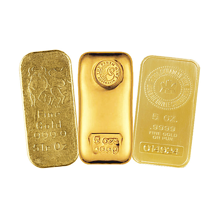 5 oz Gold Bar - Our Choice
