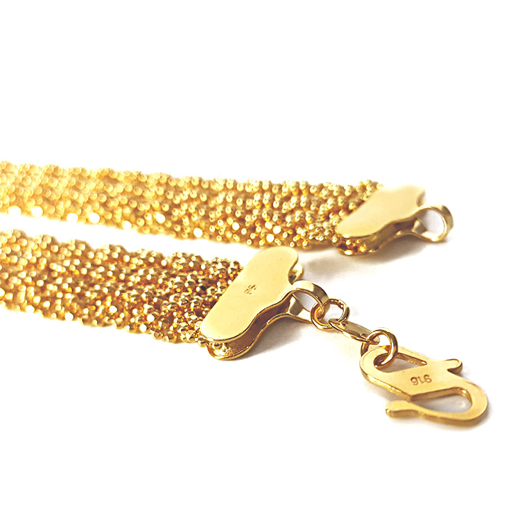22K Gala Gold Necklace (16” Length)