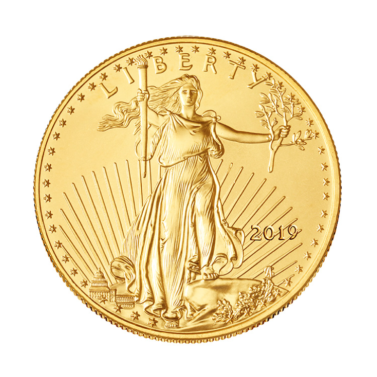 1/2 oz American Gold Eagle Coin (2019) - Buy Online at GoldSilver®