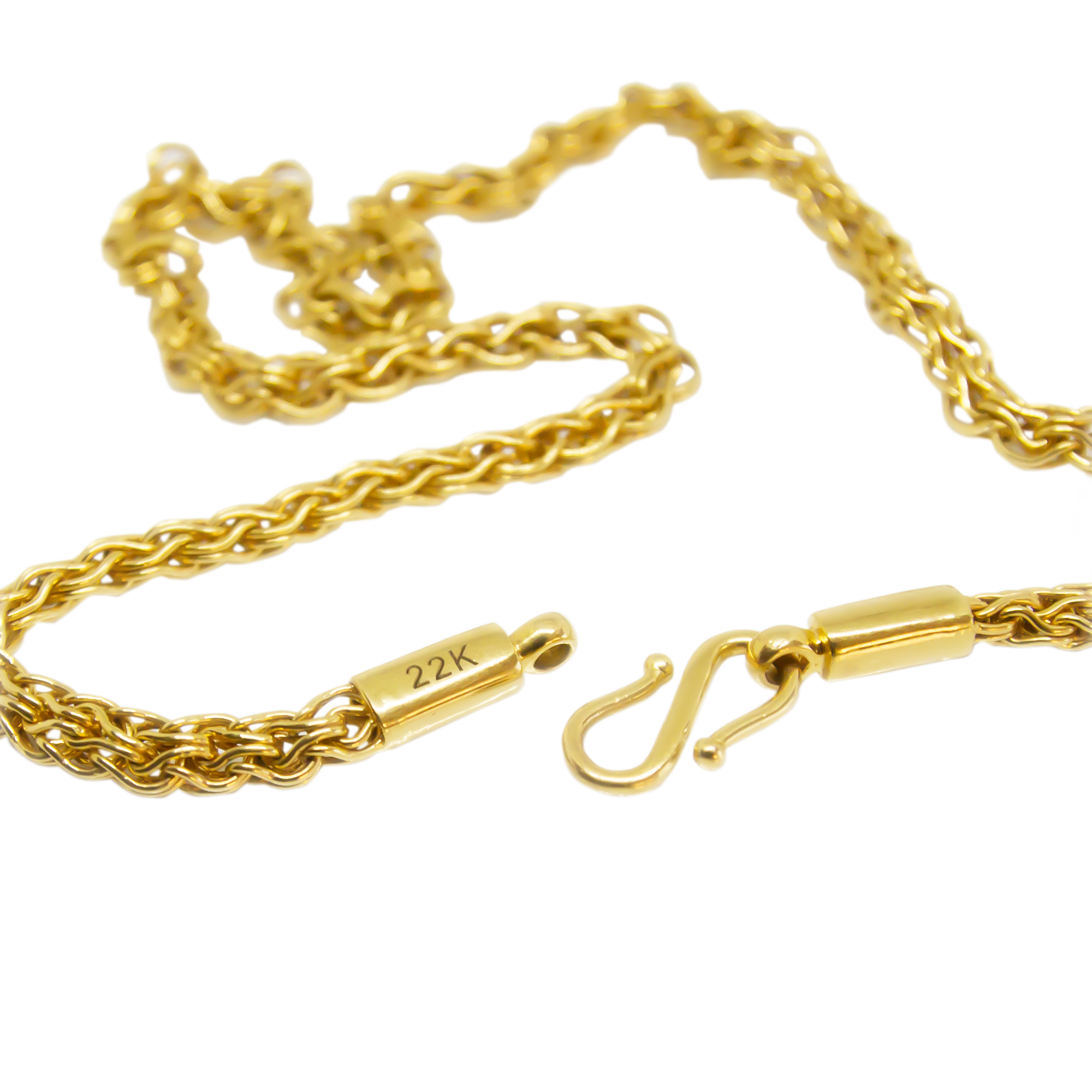22K Byzantine Gold Necklace (22