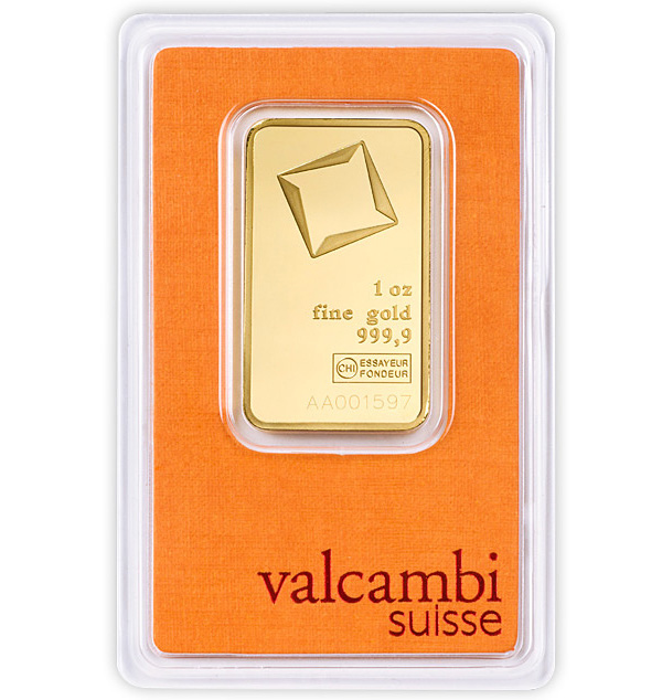 1 oz Valcambi Gold Bar