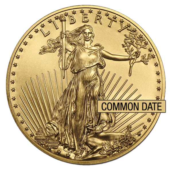 1 oz American Gold Eagle Coin (Common Date) front