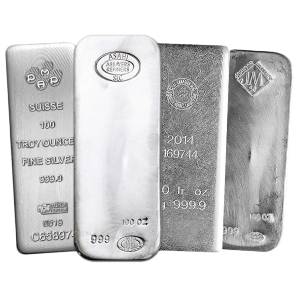 100 oz Silver Bar – Various Mints webp