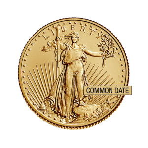 1/10 oz American Gold Eagle Coin (Common Date) front