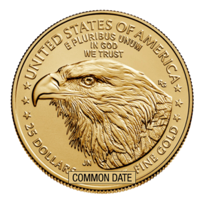 12 oz American Gold Eagle Coin (Common Date) front