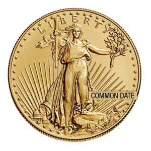 12 oz American Gold Eagle Coin (Common Date) back