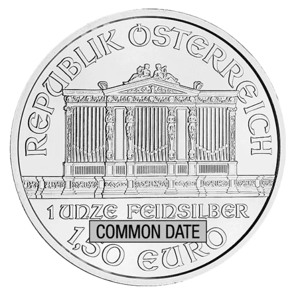 1 oz Austrian Silver Philharmonic Coin (Common Date) - Image 2