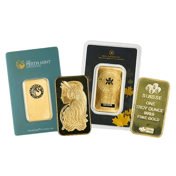1 oz Gold Bar – Various Mints