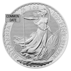 1 oz Silver Britannia Coin (Common Date)