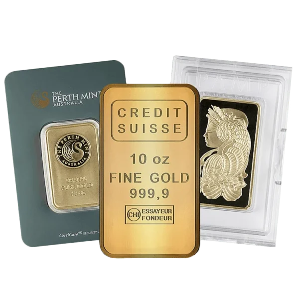 10 oz Gold Bar – Various Mints