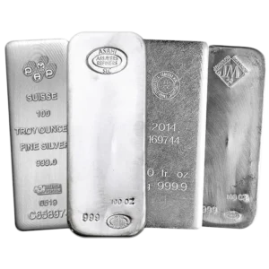 100 oz Silver Bar – Various Mints