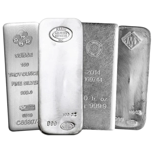100 oz Silver Bar – Various Mints