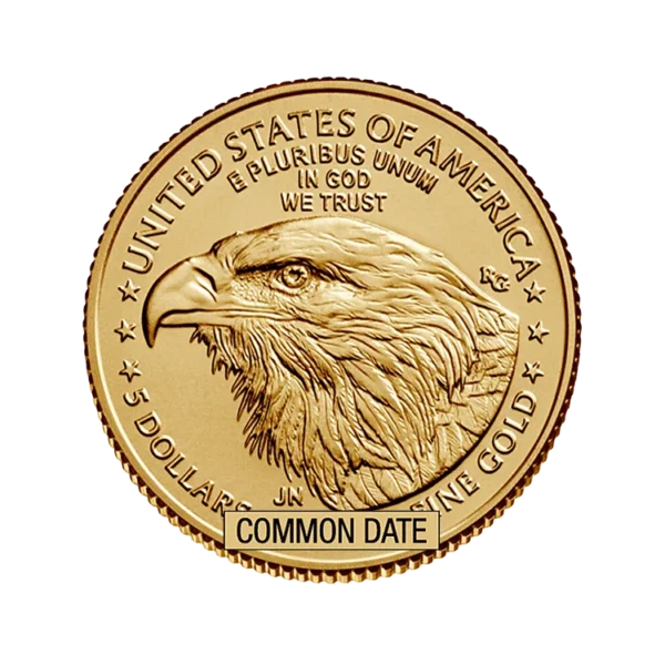 1/10 oz American Gold Eagle Coin (Common Date)