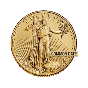 1/10 oz American Gold Eagle Coin (Common Date) front