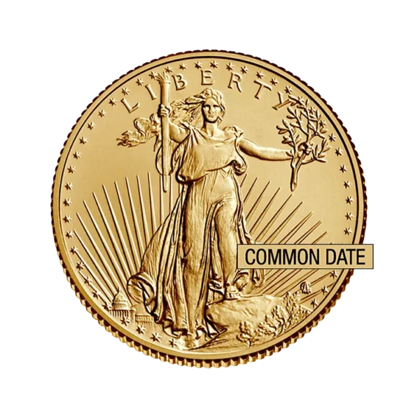 1/10 oz American Gold Eagle Coin (Common Date) front