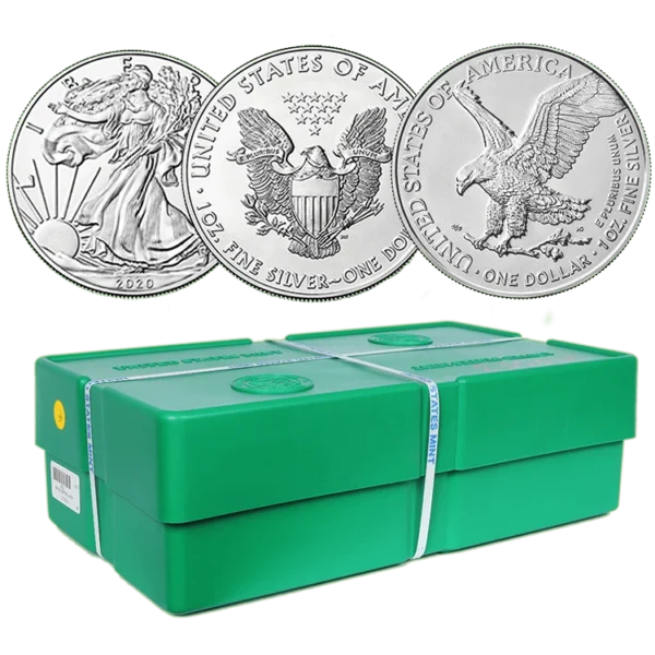 500 oz Sealed Mint Case American Silver Eagle