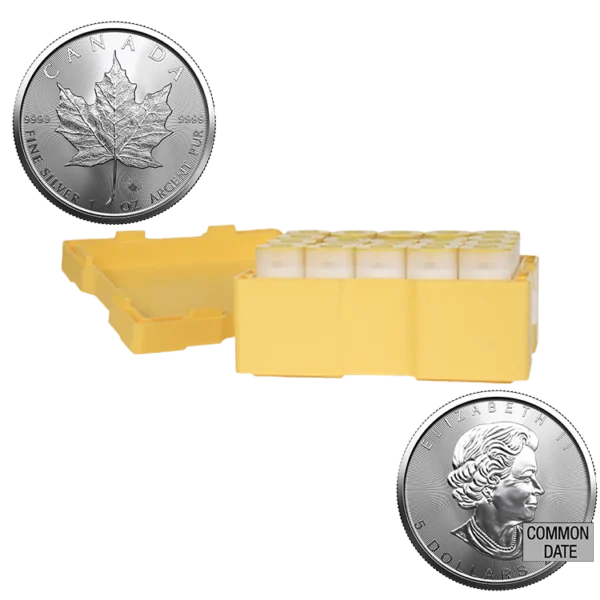 500 oz Sealed Mint Case Canadian Silver Maple Leaf