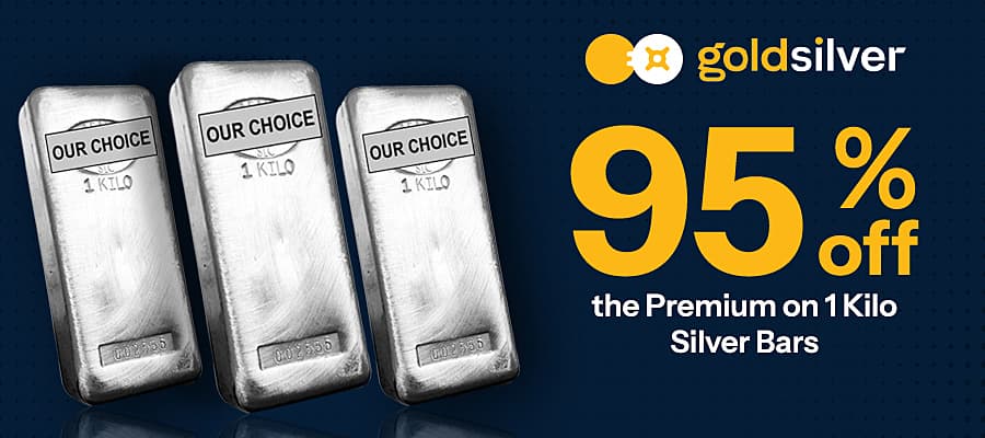 95% Off the Premium on Silver Kilos - Sale Ends Friday at 3 PM Eastern