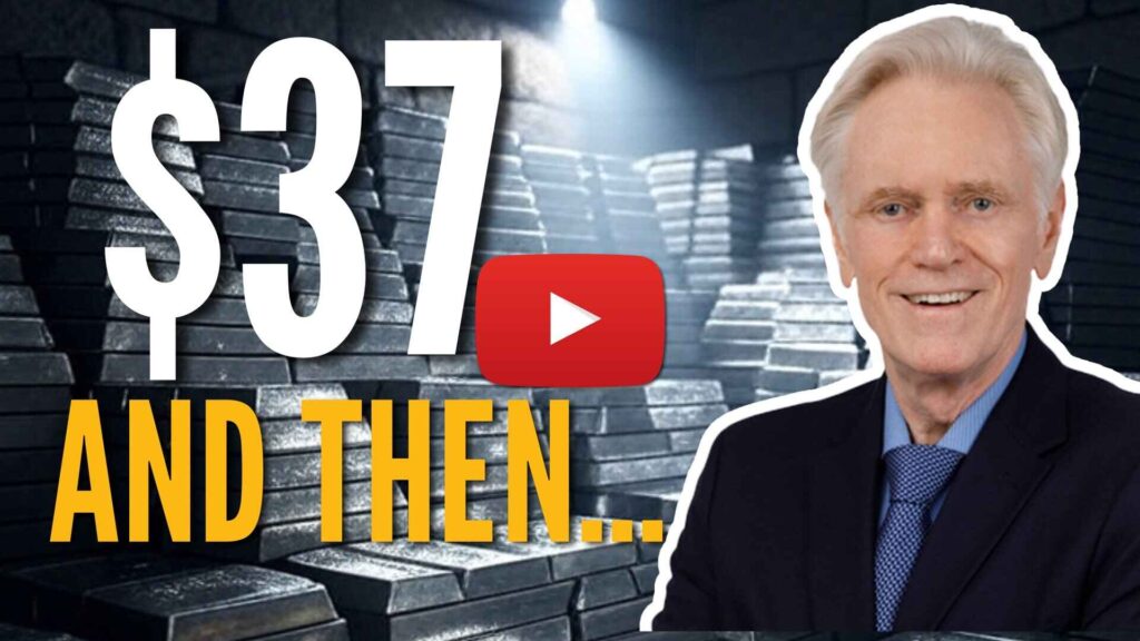 silver closes above $37