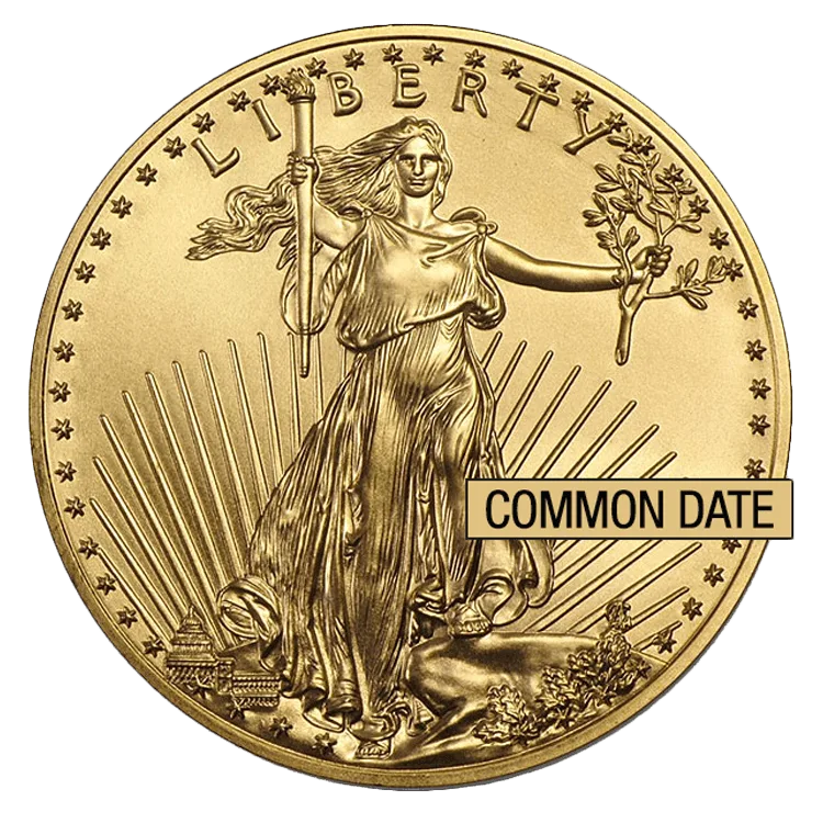 1 oz American Gold Eagle Coin Common Date