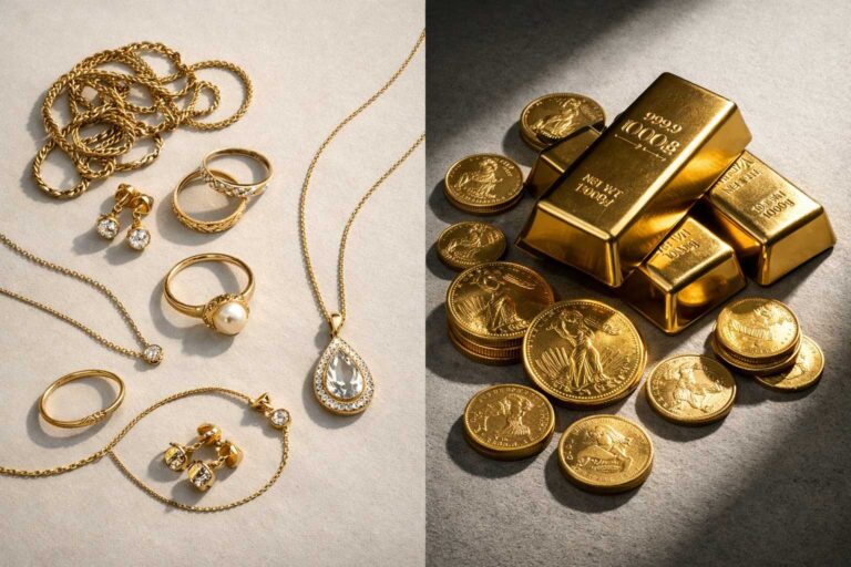 gold jewelry vs investment gold