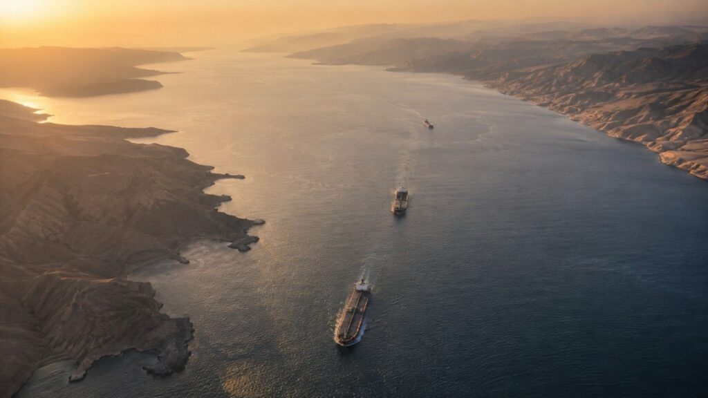 Gold price Iran deal: oil tankers transit the Strait of Hormuz at golden hour as US-Iran peace talks show slight progress, May 2026