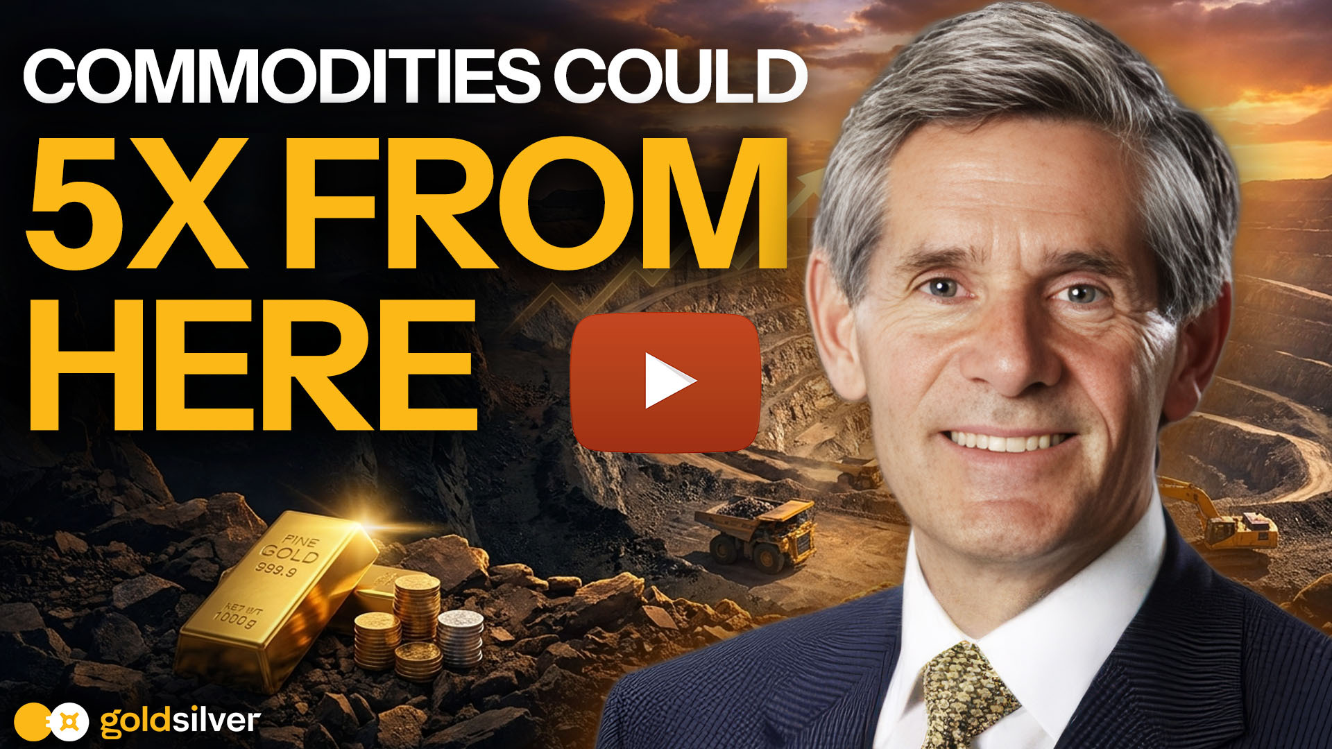 Gold mining stocks at a 55-year low — Rob McEwen, founder of Goldcorp, explains why commodities could 5x from here