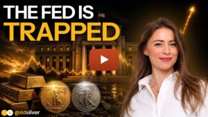 Gold price 1970s correction video thumbnail — Megan King Diaz explains why the Fed is trapped and what it means for gold and silver