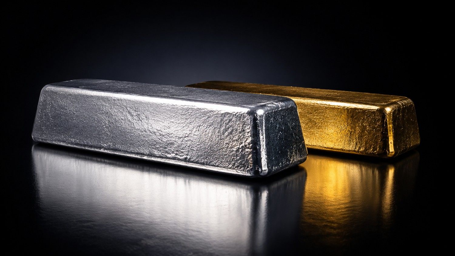 Silver and gold bars side by side after gold silver NFP jobs report sends both metals higher on August 7 2026