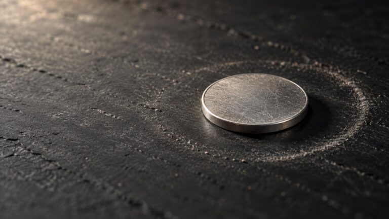 Why did silver go up today: a silver coin come to rest on a dark surface after spinning, marking silver's return to its pre-strike level.